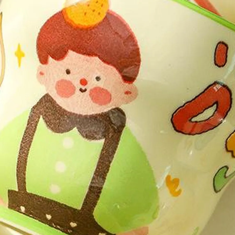 Green cartoon mug