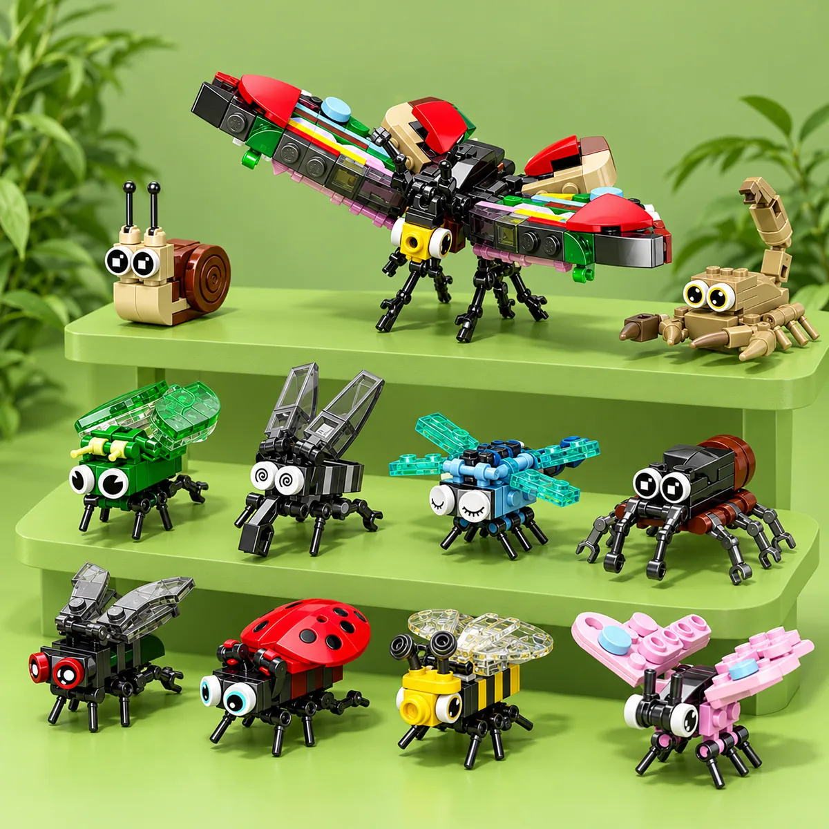 The insect models in the Birds and Bugs series