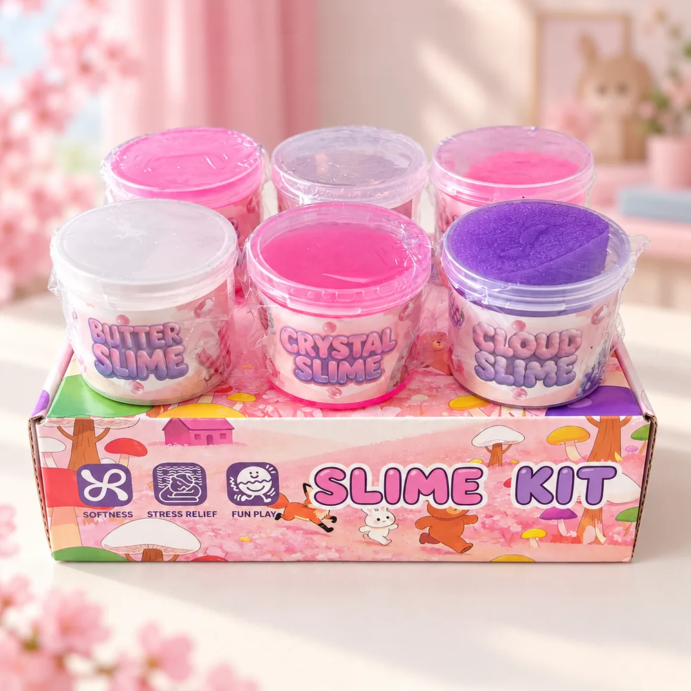 The six Mist Forest colours — pinks, purple and white; one is sent at random per gift